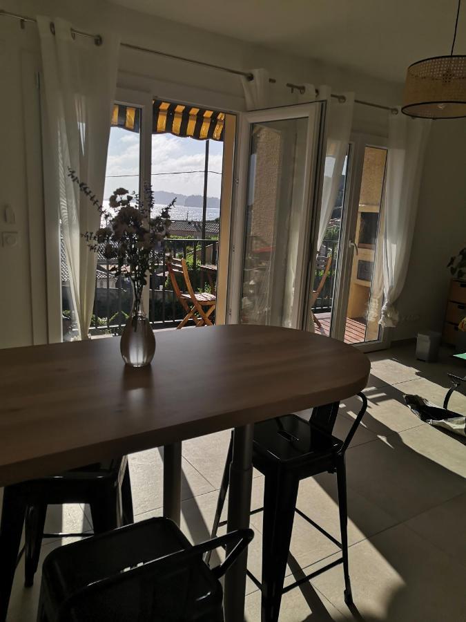 Agréable studio vue mer refait à neuf&climatisé Le Pradet Exterior foto